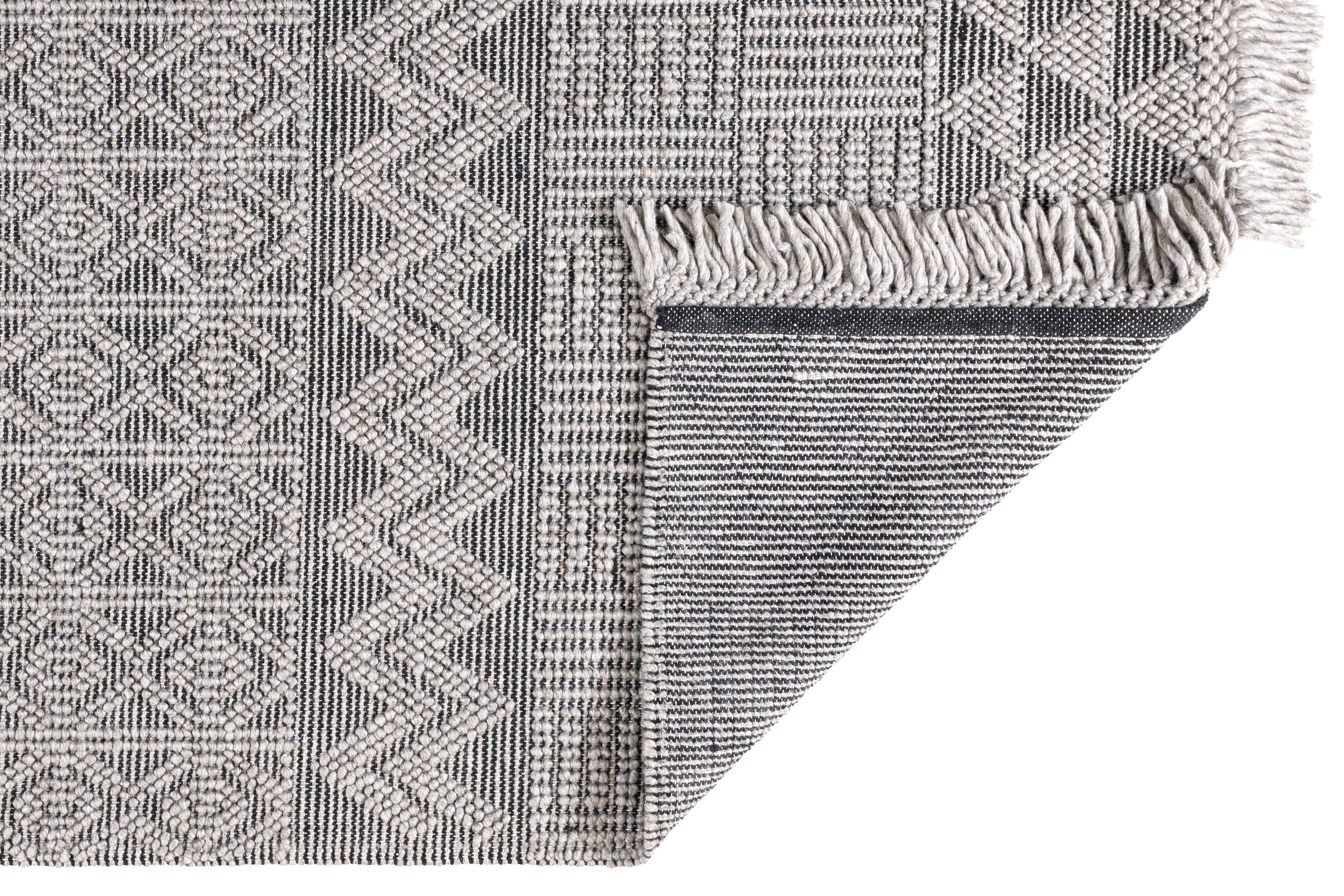 Concept Looms Anya ANYA01 Grey Black Rug